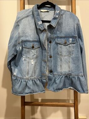 A Beautiful Soul Ruffle Denim Jacket